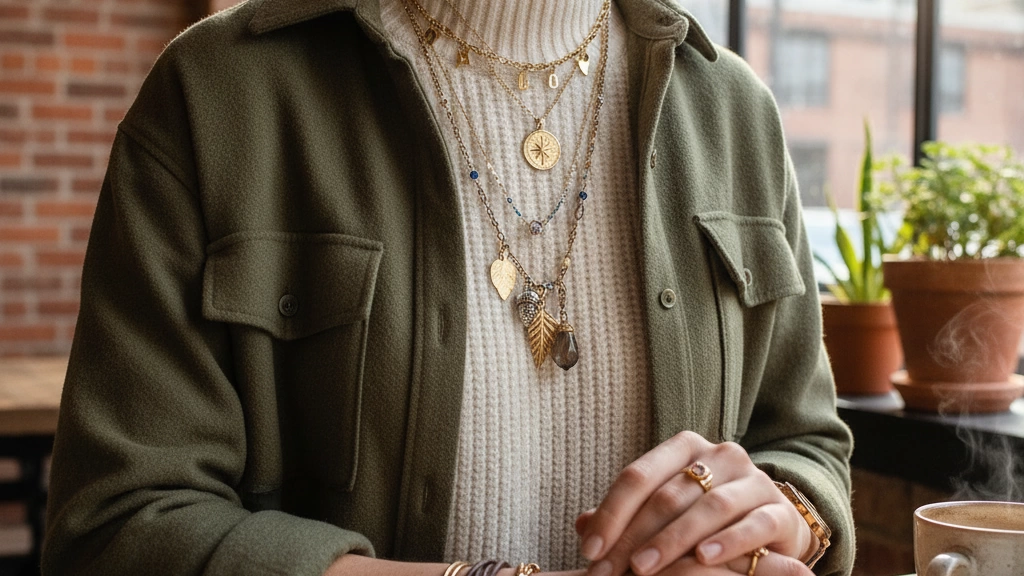 Fall Winter Layered Charm Jewelry Trends
