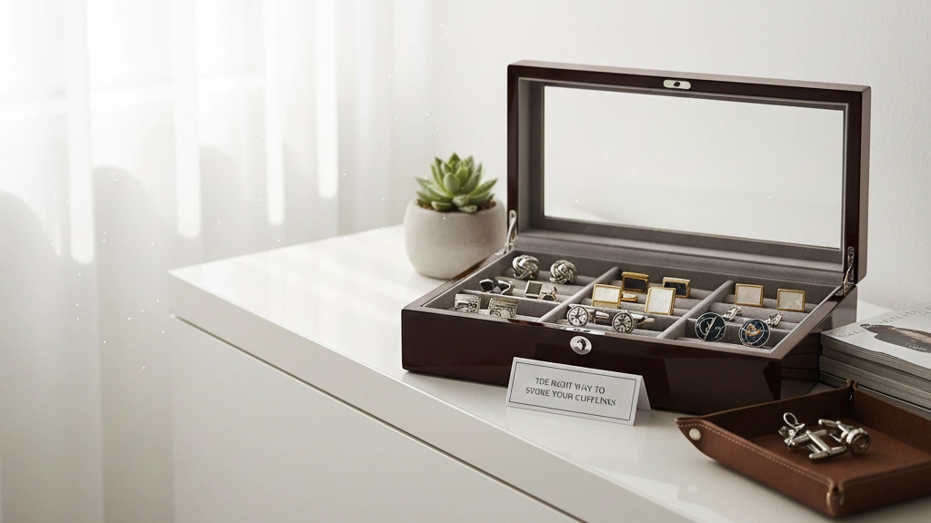 The Right Way to Store Your Cufflinks for Lasting Protection and Style