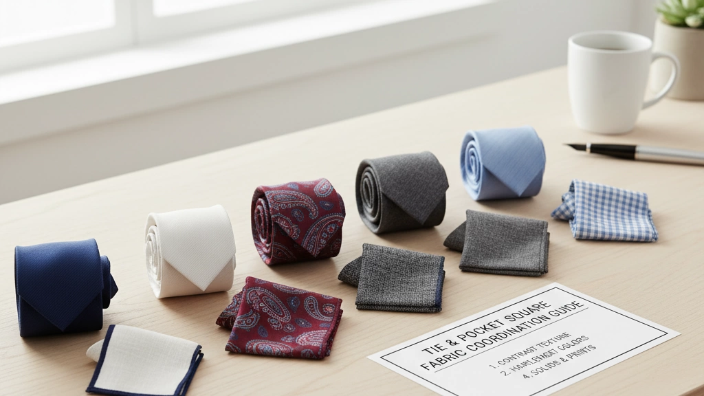 Tie and Pocket Square Fabric Coordination Guide