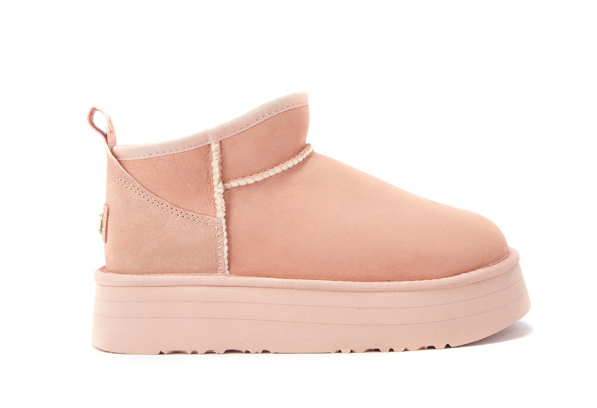 Rose short platform boot with soft lining