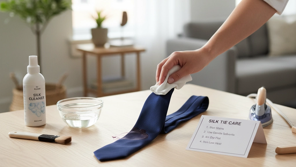 silk tie stain removal and care tips